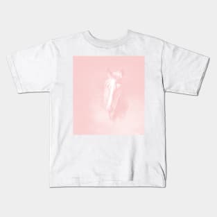 Horse emerging from the rose pink mist Kids T-Shirt